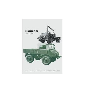 Blechpostkarte Unimog historisch 10x15cm